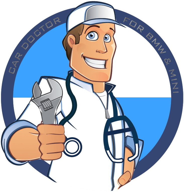Car Doctor Logo With Bmw Colours - Car Doctor Logo With Bmw Colours (734x763)