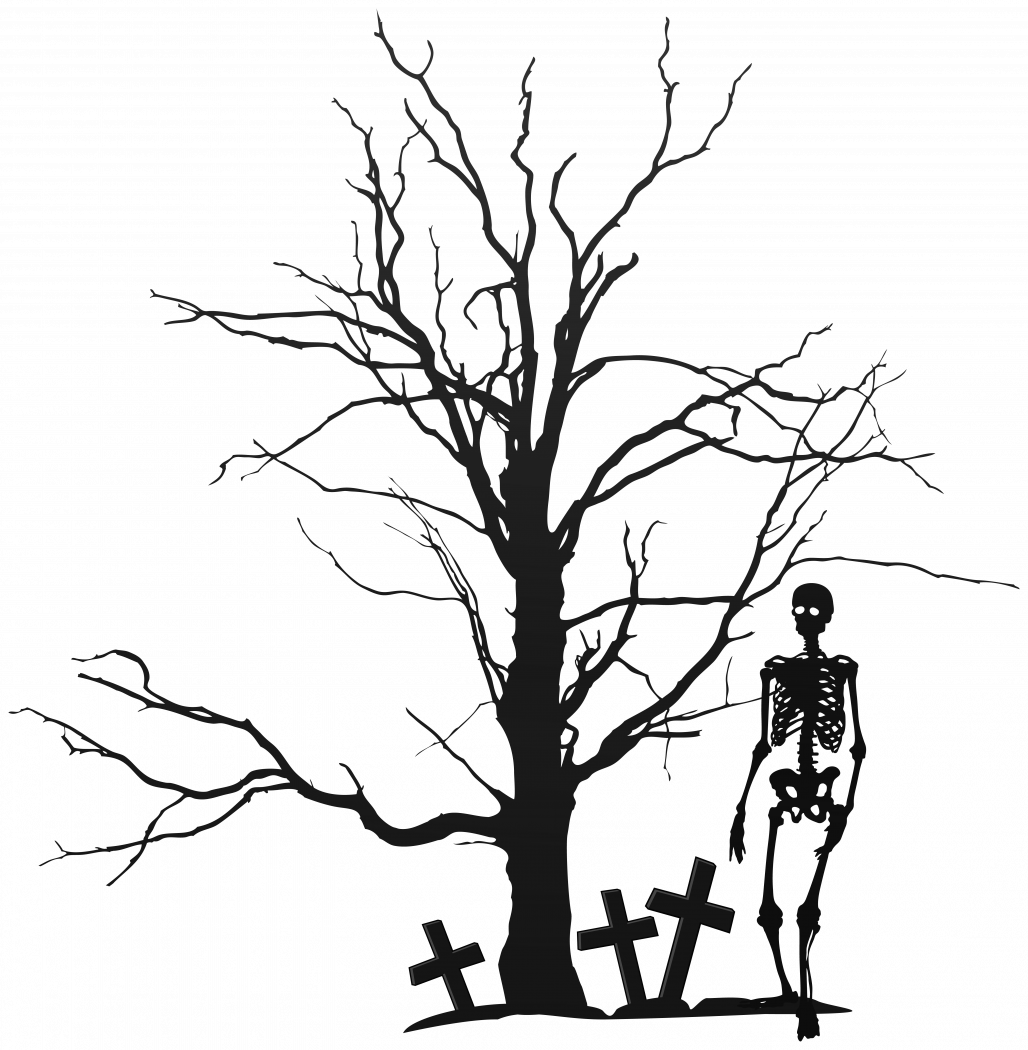 Spooky Halloween Tree Clipart - Spooky Halloween Tree Clipart (1028x1050)