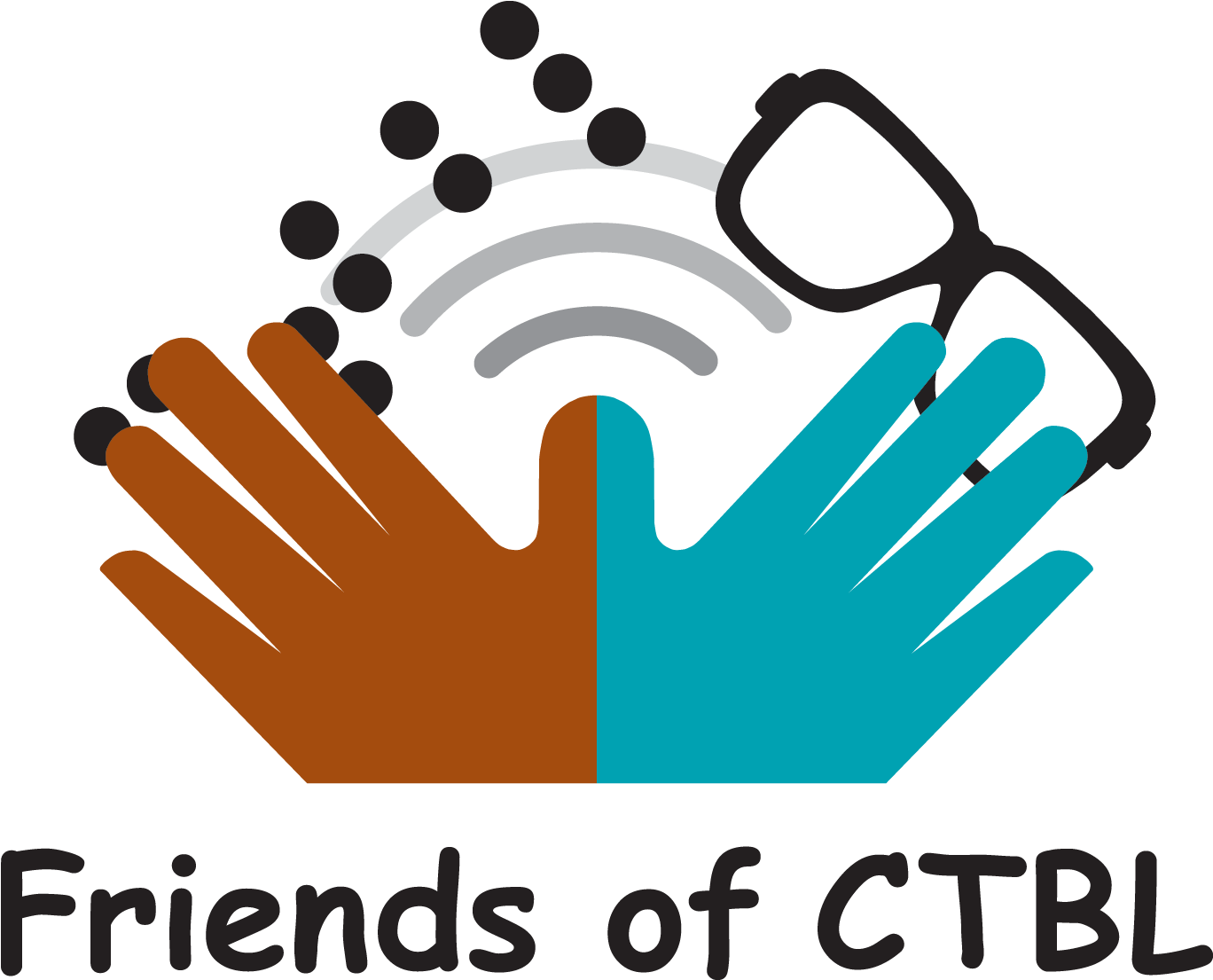 Friends Co Talking Book Library Logo - Friends Co Talking Book Library Logo (1397x1134)