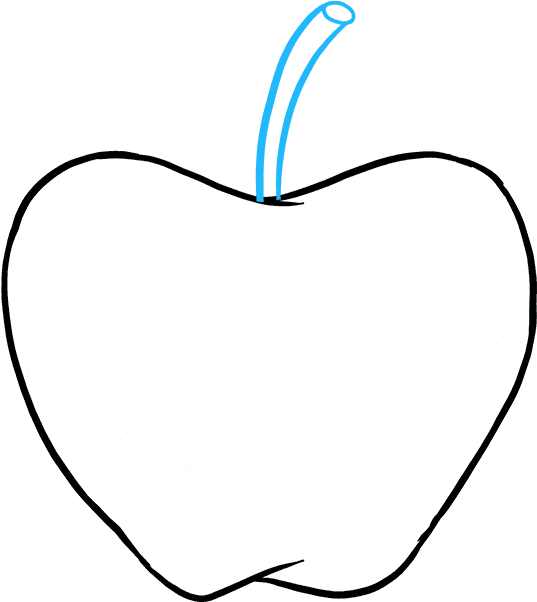 Drawing Apple Bite - Drawing Apple Bite (680x678)