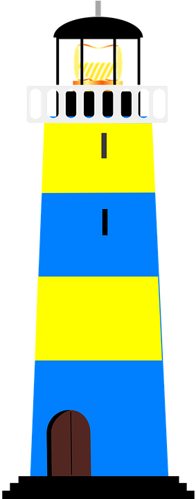 Lighthouse Clipart Yellow - Lighthouse Clipart Yellow (360x720)