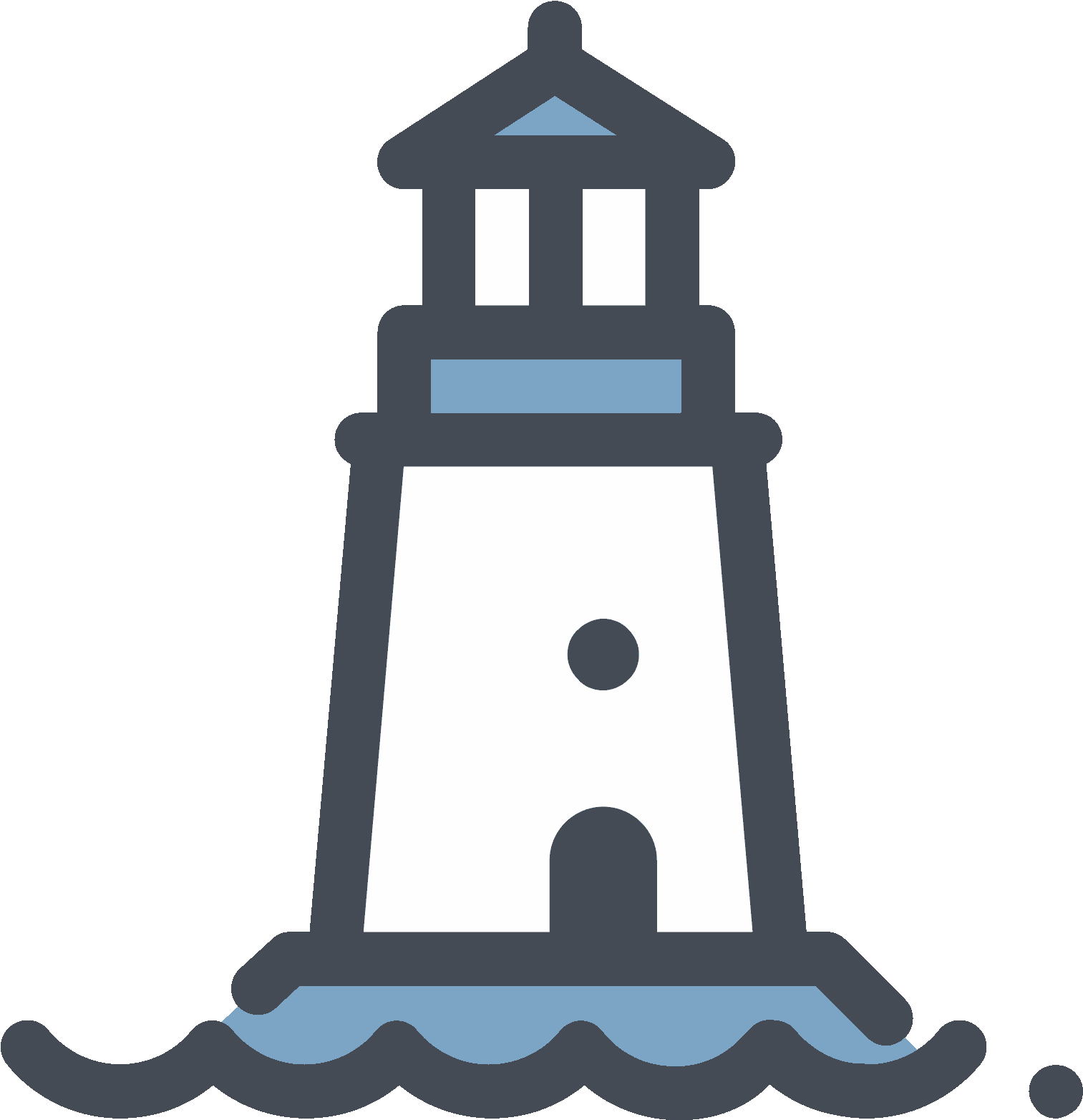 Transparent Lighthouse Rock Clipart - Transparent Lighthouse Rock Clipart (1600x1600)