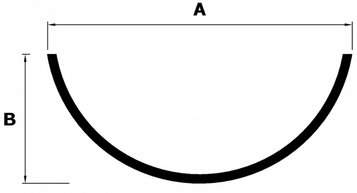 Britannia Plain Half Round Profile - Britannia Plain Half Round Profile (700x379)