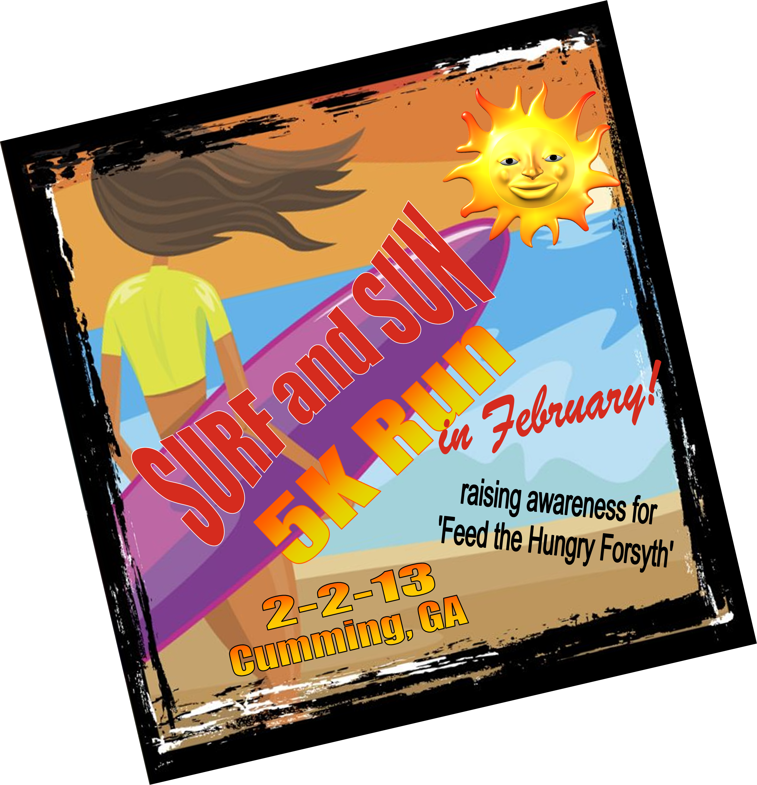 Surf And Sun 5k To Benefit Feed The Hungry Forsyth - Surf And Sun 5k To Benefit Feed The Hungry Forsyth (2511x2604)