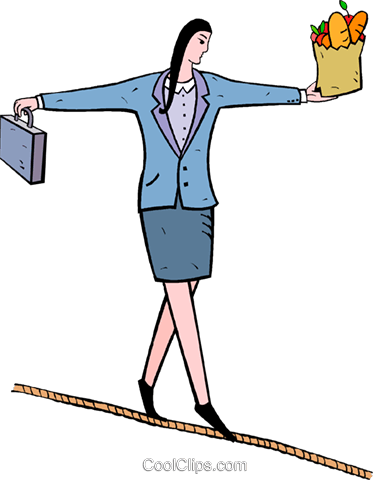Businesswoman Balancing On A Tightrope Royalty Free - Businesswoman Balancing On A Tightrope Royalty Free (373x480)