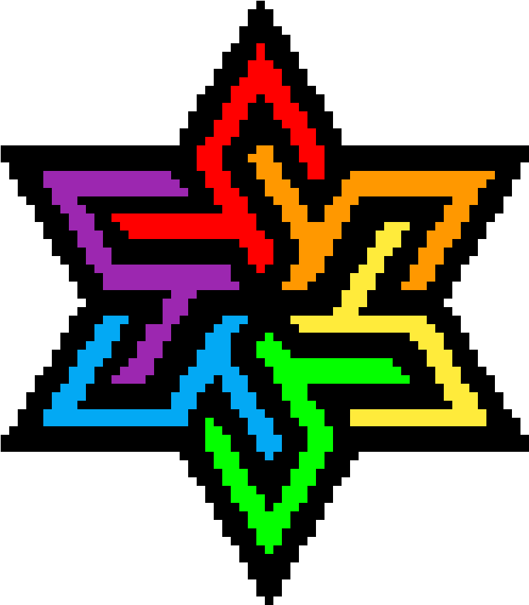 Rainbow Star Swirl - Rainbow Star Swirl (1200x1200)