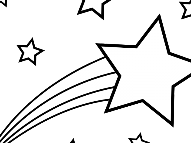 Drawn Falling Stars Clipart - Drawn Falling Stars Clipart (640x480)