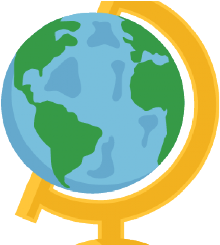 Globe Clipart Cute - Globe Clipart Cute (432x481)