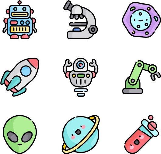 Science Fiction Icons Free - Science Fiction Icons Free (600x564)
