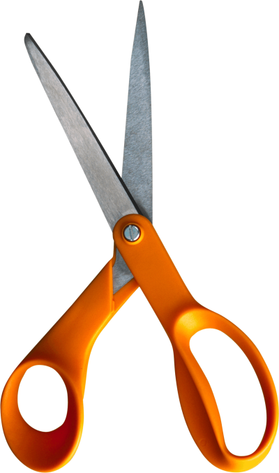 Orange Scissors Png Image Download - Orange Scissors Png Image Download (400x678)