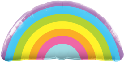 Rainbow Party Balloon - Rainbow Party Balloon (400x388)