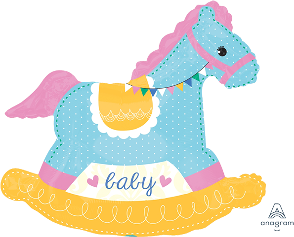 Baby Girl Rocking Horse - Baby Girl Rocking Horse (600x600)