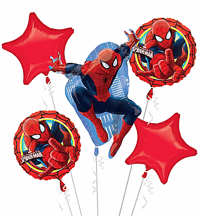 Ultimate Spiderman Bouquet Balloon Bouquet P75 - Ultimate Spiderman Bouquet Balloon Bouquet P75 (400x544)