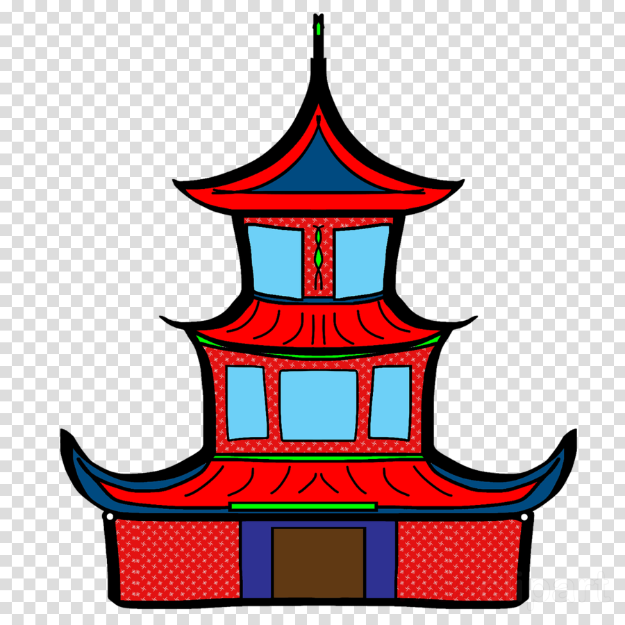 Klenteng Animasi Clipart Chinese Temple Architecture - Klenteng Animasi Clipart Chinese Temple Architecture (900x900)