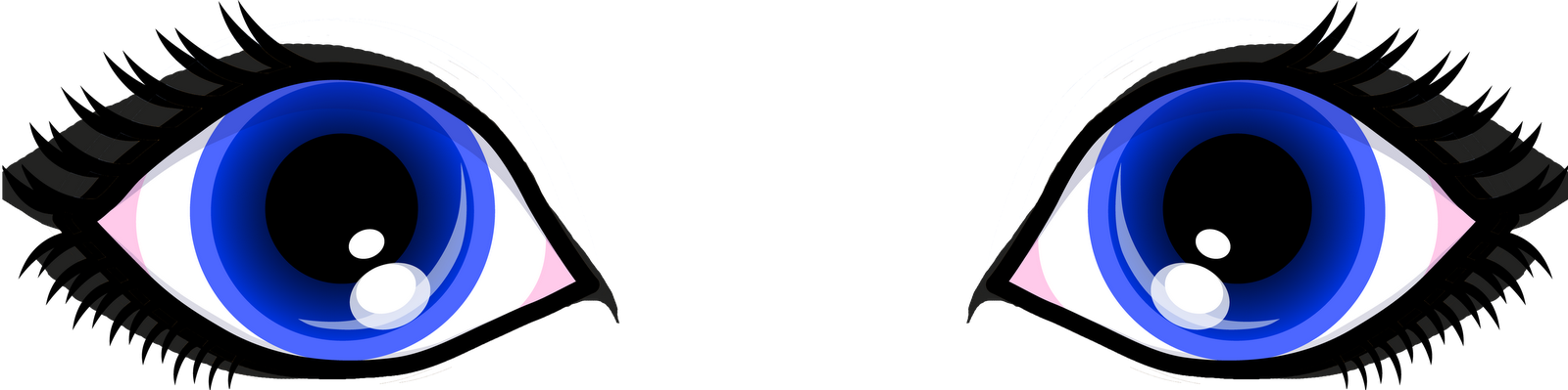 Eyeball Clipart Pair Eye - Eyeball Clipart Pair Eye (1600x399)