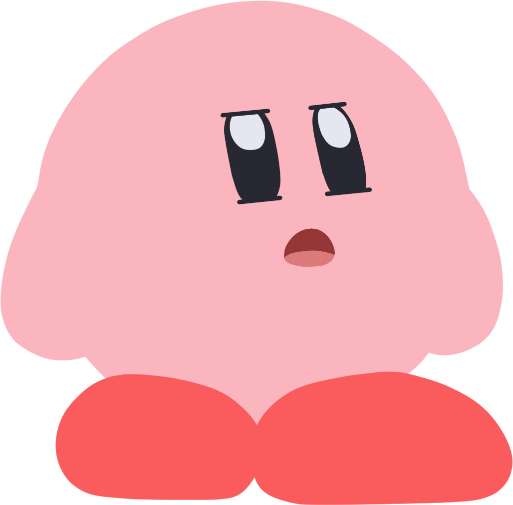 Artworki Drew A Disturbed Looking Kirby For Your Disturbed - Artworki Drew A Disturbed Looking Kirby For Your Disturbed (1080x1080)