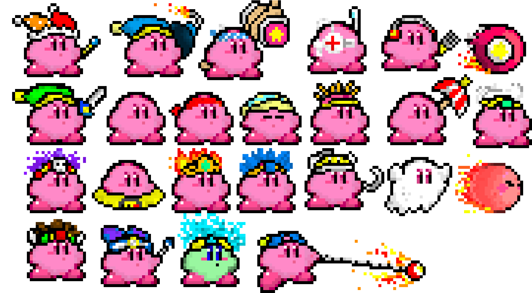 Kirby Updated Sprites - Kirby Updated Sprites (1840x1020)