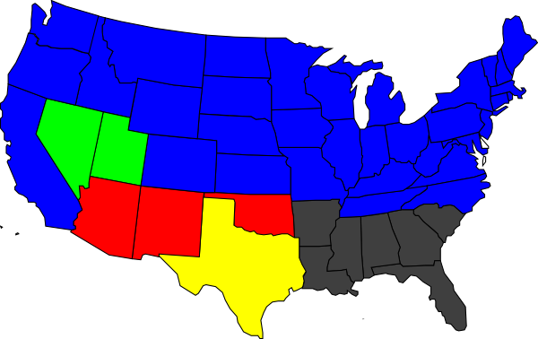 This Free Clip Arts Design Of United States Map With - This Free Clip Arts Design Of United States Map With (600x378)