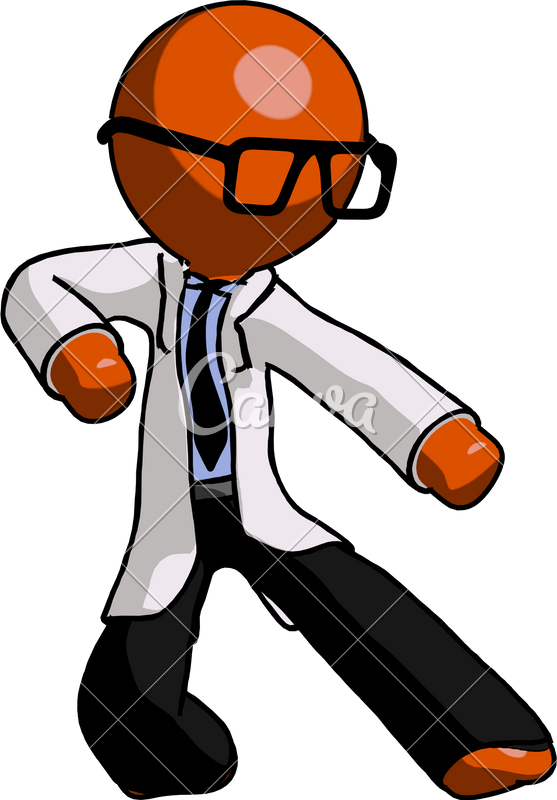 Orange Doctor Scientist Man - Orange Doctor Scientist Man (557x800)