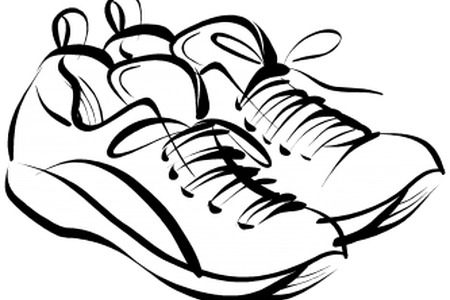 Running Shoes Clipart Track Shoe - Running Shoes Clipart Track Shoe (450x300)