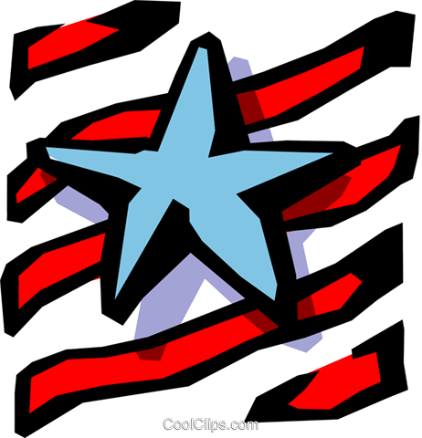 Stars And Stripes Royalty Free Vector Clip Art Illustration - Stars And Stripes Royalty Free Vector Clip Art Illustration (462x480)