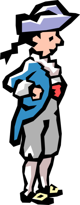 Vector Illustration Of Early American Patriot Has Lost - Vector Illustration Of Early American Patriot Has Lost (275x700)