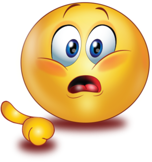 Frightened Scared Face Pointing Finger Emoji - Frightened Scared Face Pointing Finger Emoji (384x384)