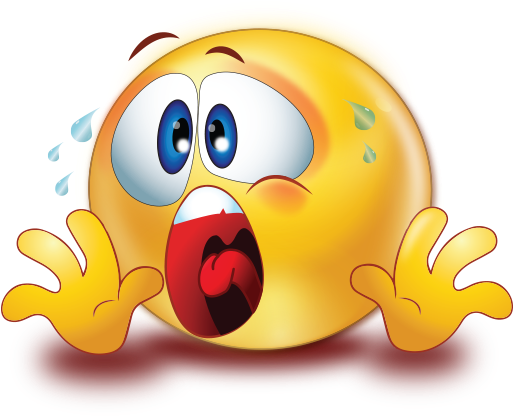 Frightened Scared Face With Sweat Smiley Emoji Sticker - Frightened Scared Face With Sweat Smiley Emoji Sticker (512x512)
