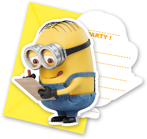 Despicable Me Minions Invites & Envelopes - Despicable Me Minions Invites & Envelopes (500x500)