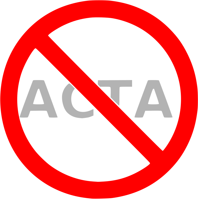 Stop Acta Clip Art Download - Stop Acta Clip Art Download (771x800)