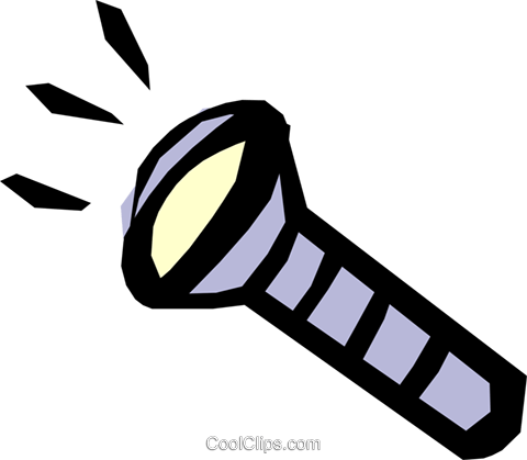 Flashlights Royalty Free Vector Clip Art Illustration - Flashlights Royalty Free Vector Clip Art Illustration (480x419)