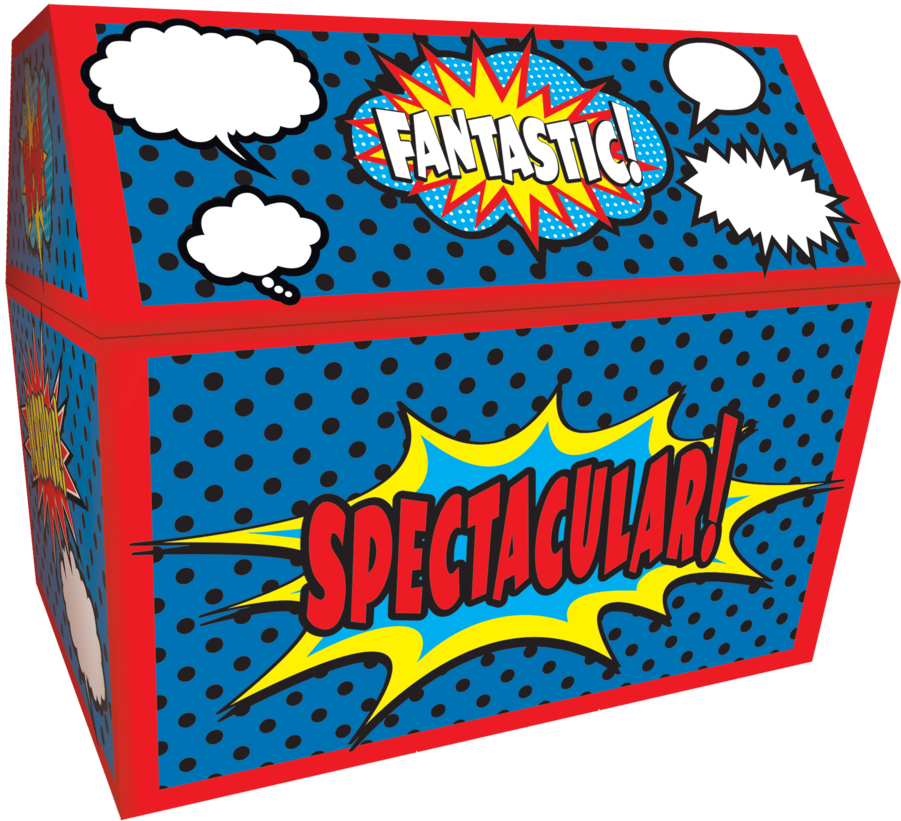 Tcr5160 Superhero Chest Image - Tcr5160 Superhero Chest Image (900x900)