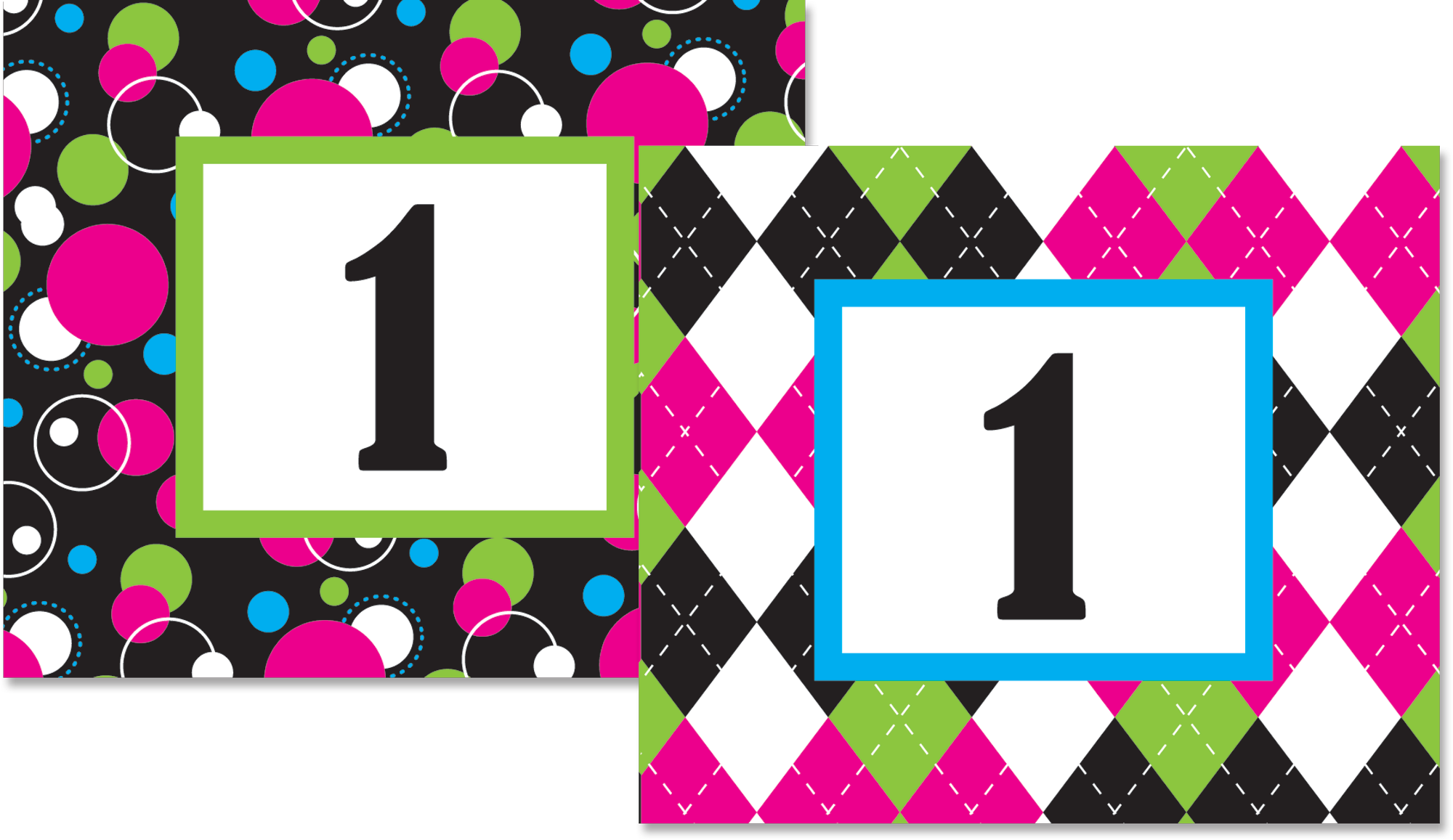 Circle Frenzy Double-sided Calendar Cards - Circle Frenzy Double-sided Calendar Cards (2000x1157)