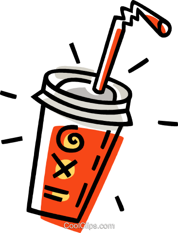 Soft Drink Royalty Free Vector Clip Art Illustration - Soft Drink Royalty Free Vector Clip Art Illustration (366x480)