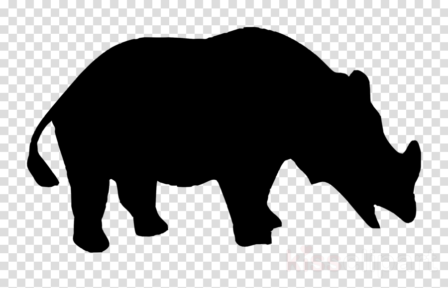 Siluet Badak Clipart Rhinoceros Silhouette Clip Art - Siluet Badak Clipart Rhinoceros Silhouette Clip Art (900x580)