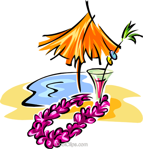 Tropical Vacation Symbol Royalty Free Vector Clip Art - Tropical Vacation Symbol Royalty Free Vector Clip Art (463x480)
