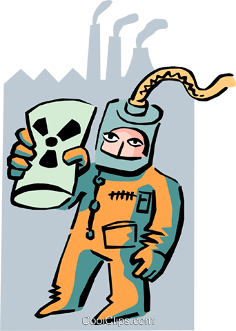 Man In Radiation-suit Royalty Free Vector Clip Art - Man In Radiation-suit Royalty Free Vector Clip Art (342x480)