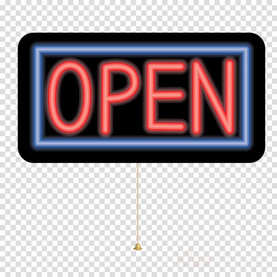 Open Sign Transparent Background Clipart Neon Sign - Open Sign Transparent Background Clipart Neon Sign (900x900)
