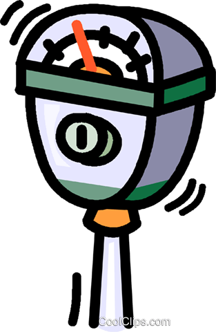 Parking Meters Royalty Free Vector Clip Art Illustration - Parking Meters Royalty Free Vector Clip Art Illustration (313x480)