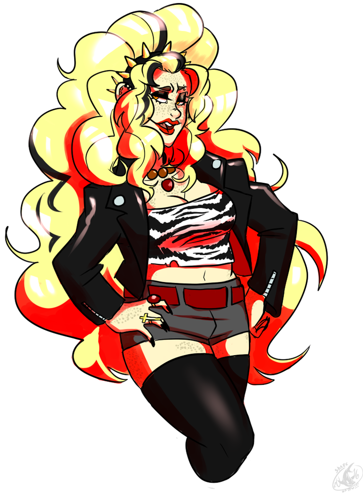 Rock N' Roll And Leather By Shark-waifu - Rock N' Roll And Leather By Shark-waifu (781x1023)