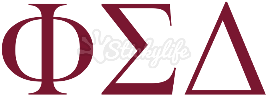 Phi Sigma Delta Vinyl Lettering - Phi Sigma Delta Vinyl Lettering (940x587)