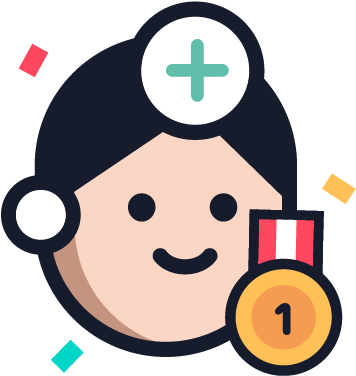 Smiling Doctor With A Golden Medal - Smiling Doctor With A Golden Medal (625x625)
