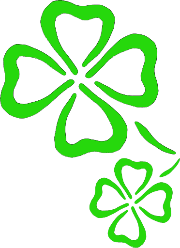 Four Leaf Clover Clip Art - Four Leaf Clover Clip Art (372x512)