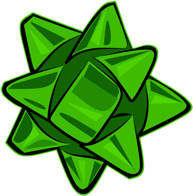 Dark Green Bow - Dark Green Bow (393x400)