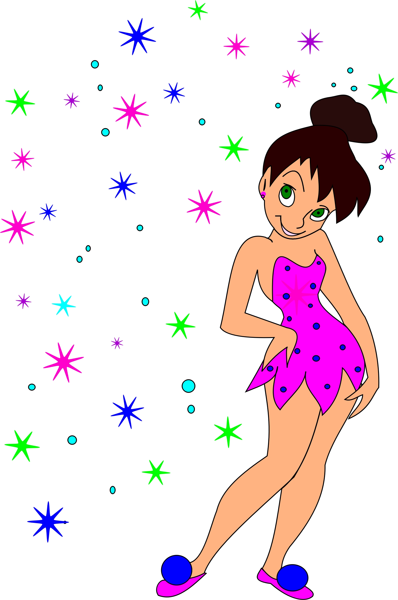 Clipart Fairy Girl - Clipart Fairy Girl (1571x2364)