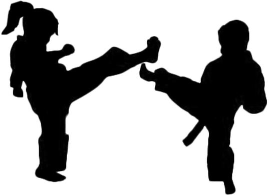 Martial Arts Clipart Black And White - Martial Arts Clipart Black And White (537x390)