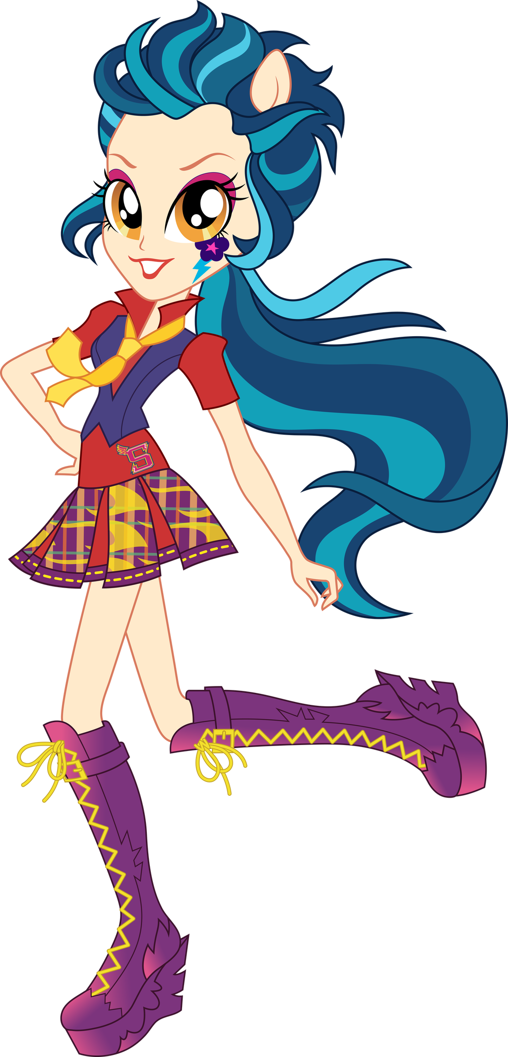 School Spirit Indigo Zap Vector By Sugar-loop - School Spirit Indigo Zap Vector By Sugar-loop (1024x2128)