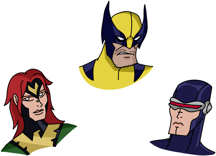 Phoenix, Cyclops And Wolverine By Thedictator97 - Phoenix, Cyclops And Wolverine By Thedictator97 (894x894)