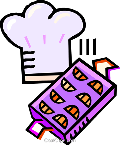 Chefs Hat And Cookie Trays Royalty Free Vector Clip - Chefs Hat And Cookie Trays Royalty Free Vector Clip (399x480)
