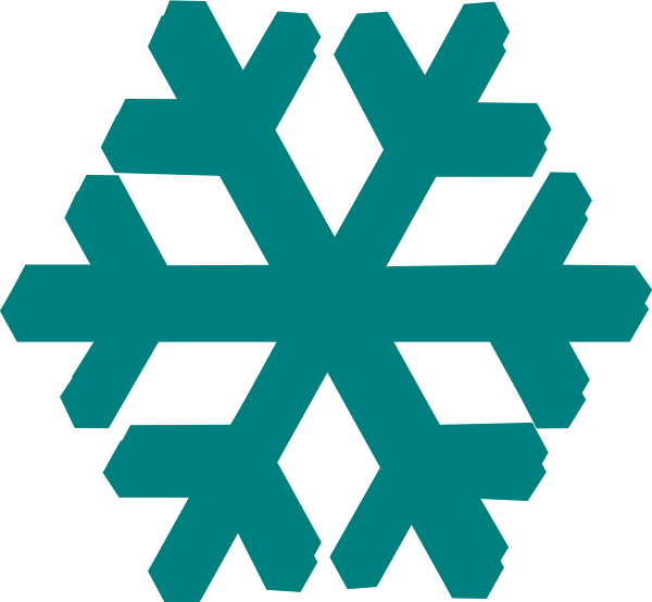 Teal Snow Flake Clip Art At Clker Com Vector Clip Art - Teal Snow Flake Clip Art At Clker Com Vector Clip Art (600x554)